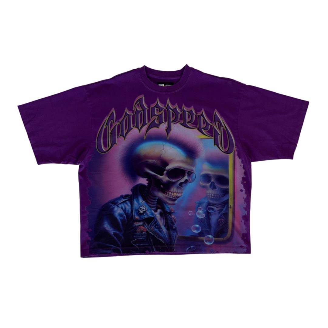 Godspeed Man In The Mirror Tee Purple Grape