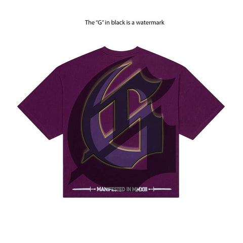 Godspeed Man in the Mirror Tee Purple Plum