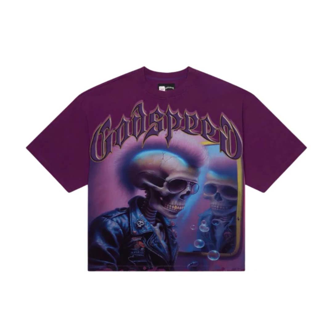 Godspeed Man in the Mirror Tee Purple Plum