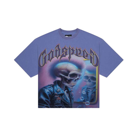 Godspeed Man in the Mirror Tee Sapphire