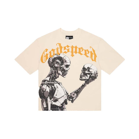 Godspeed Mankind vs AI Bone Black Yellow Tee