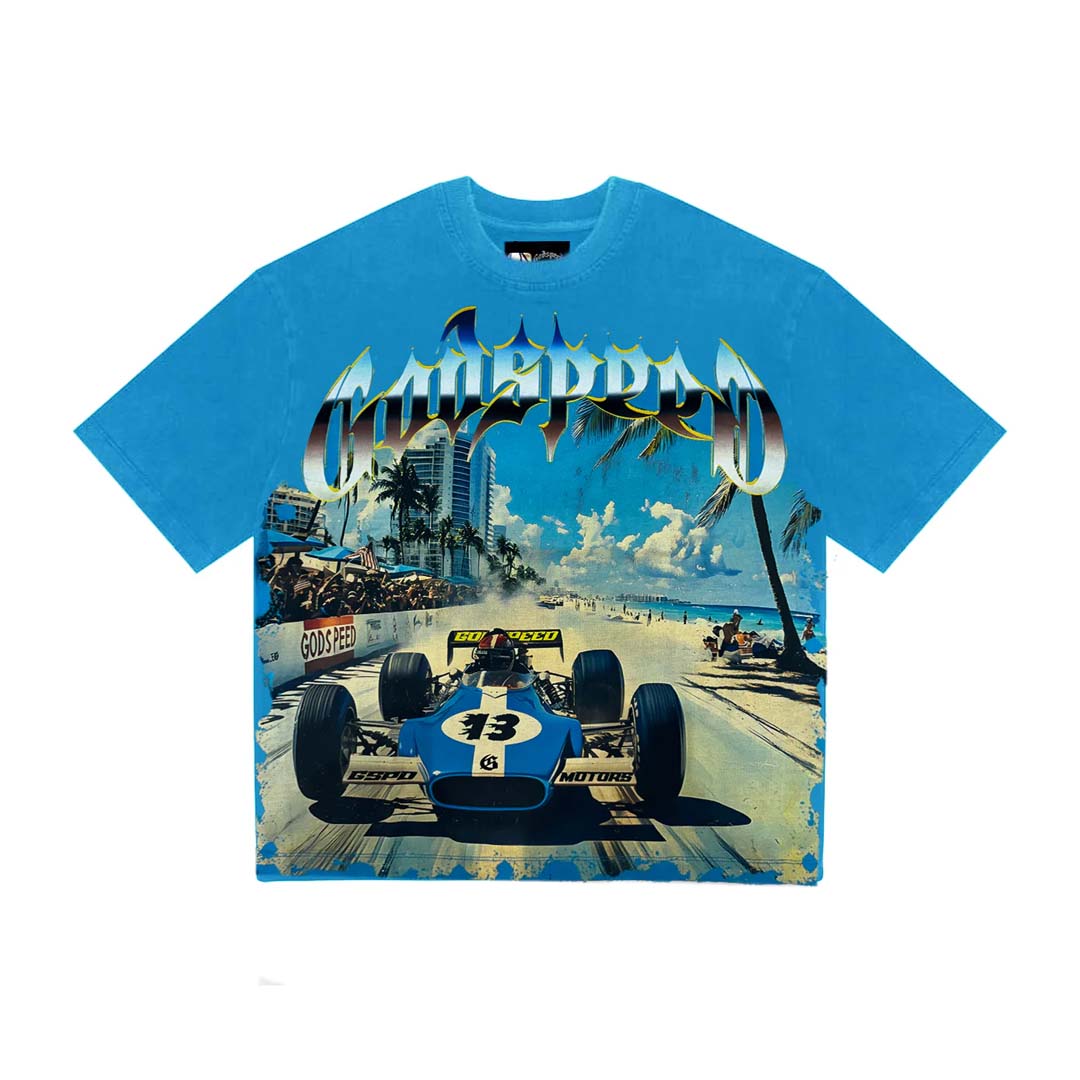 Godspeed Miami Exclusive F1 Tee Blue