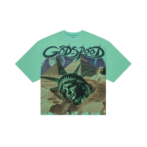 Godspeed Mother Cairo Teal Tee
