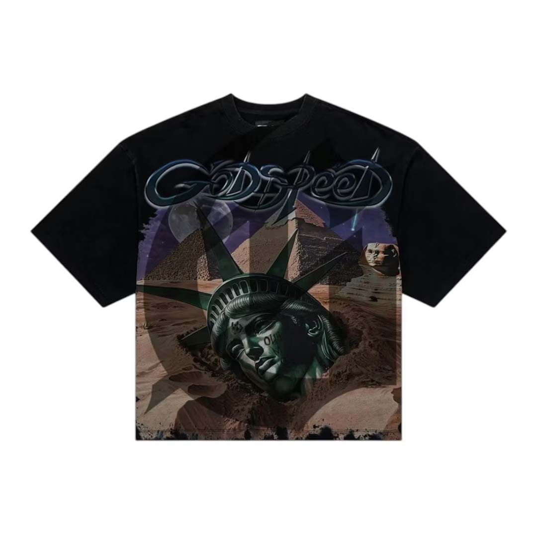 Godspeed Mother Cairo Tee Black Wash