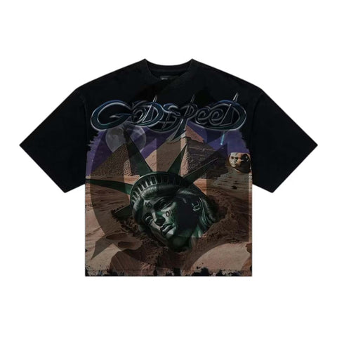 Godspeed Mother Cairo Tee Black Wash