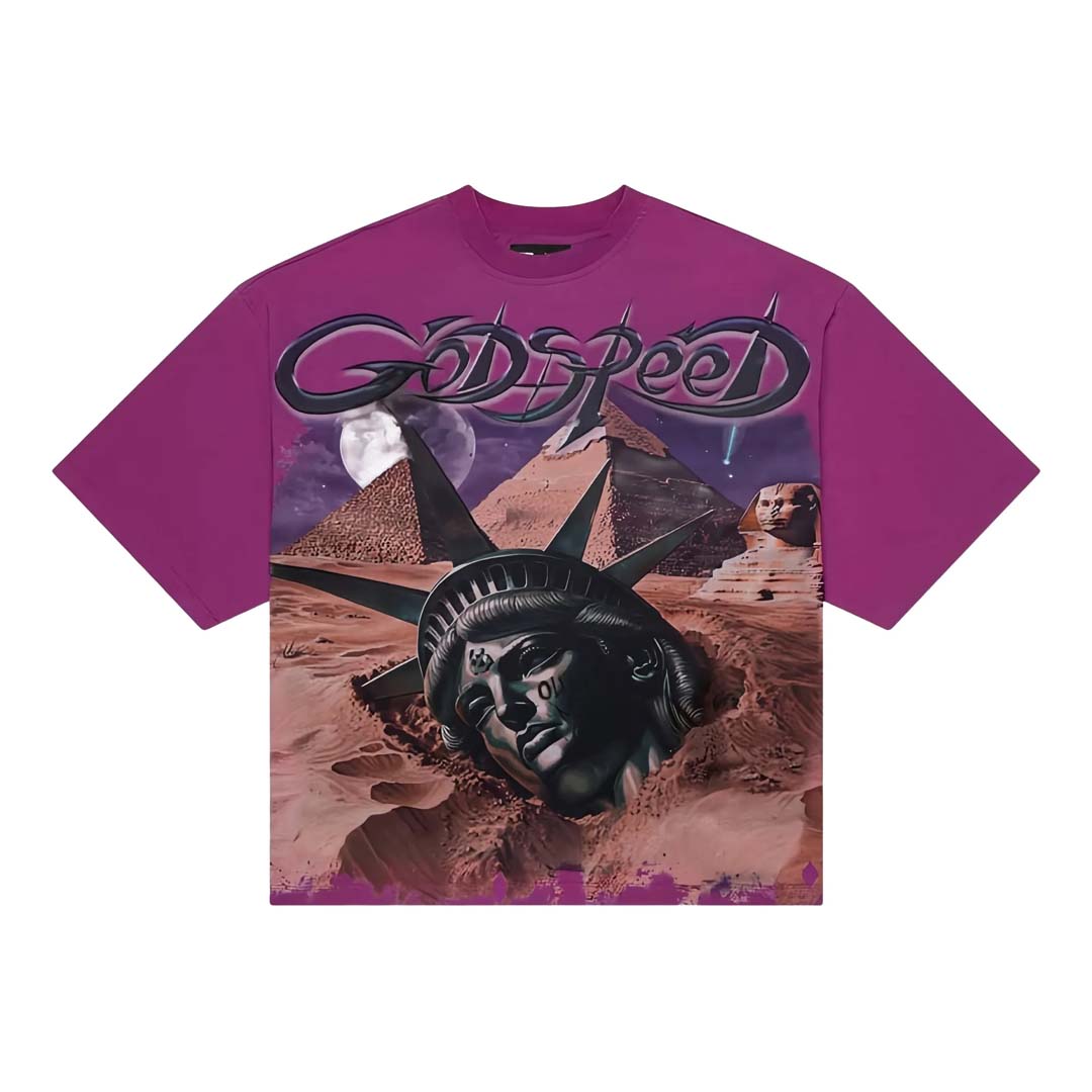 Godspeed Mother Cairo Tee Plum