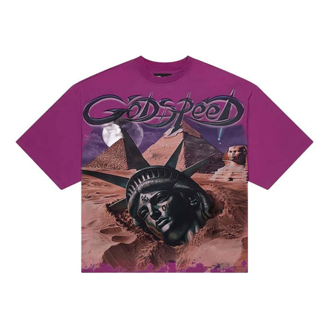 Godspeed Mother Cairo Tee Plum
