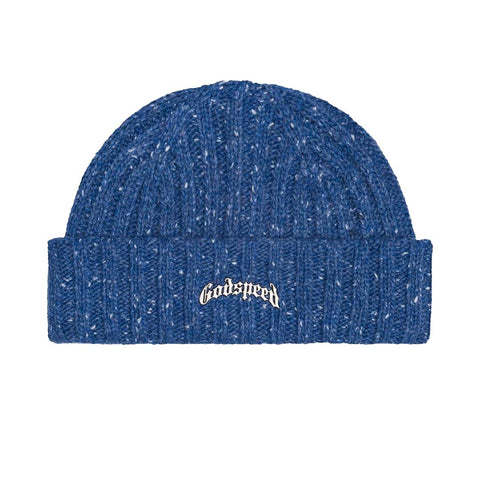 Godspeed OG Logo Emblem Beanie Blue Speckle
