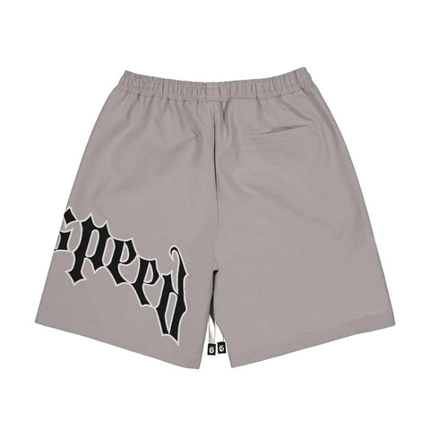 Godspeed OG Logo Nylon Shorts Grey Black