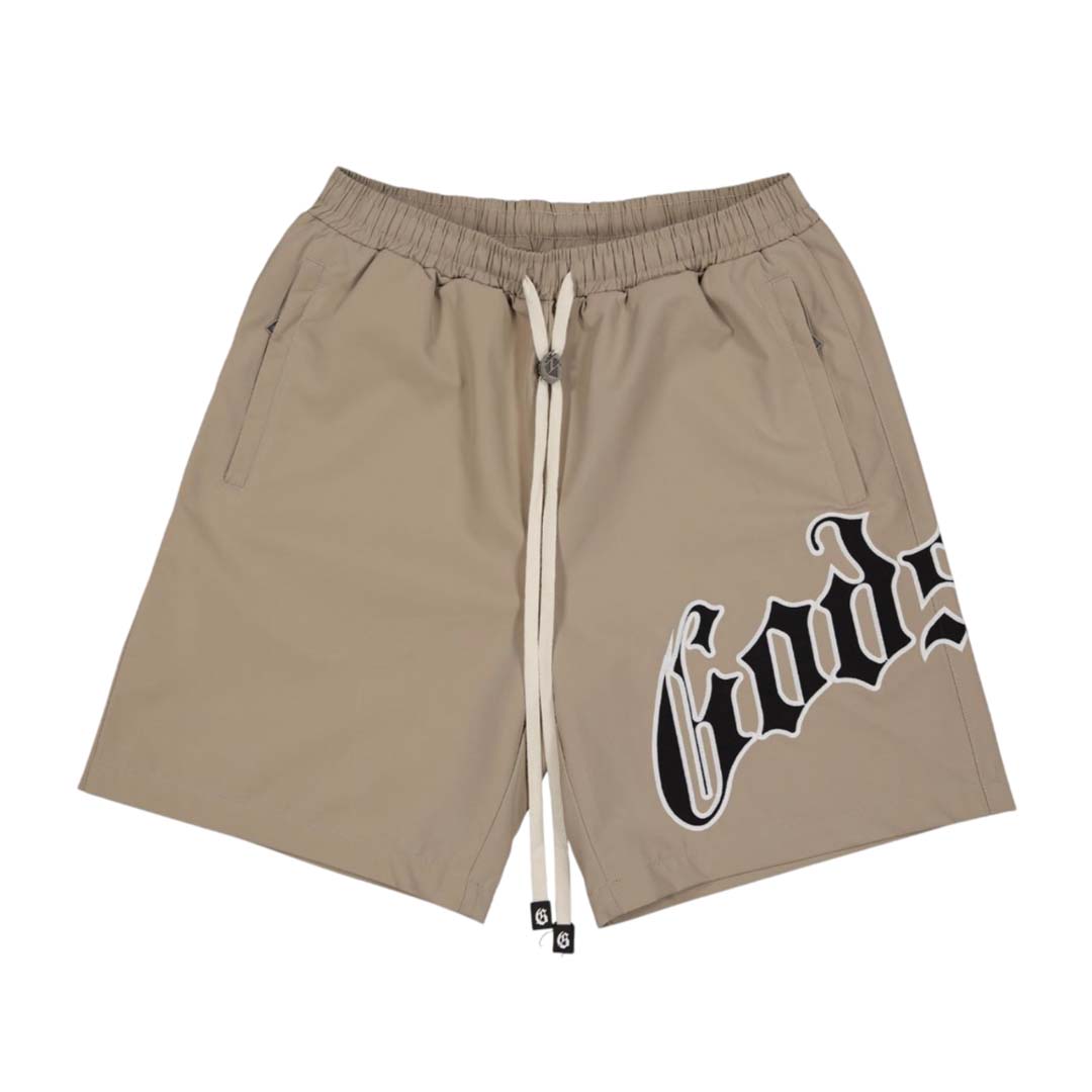 Godspeed OG Logo Nylon Shorts Sand