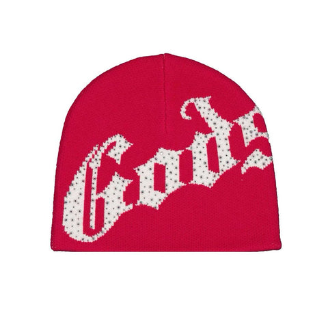 Godspeed OG Logo Studded Beanie Red White