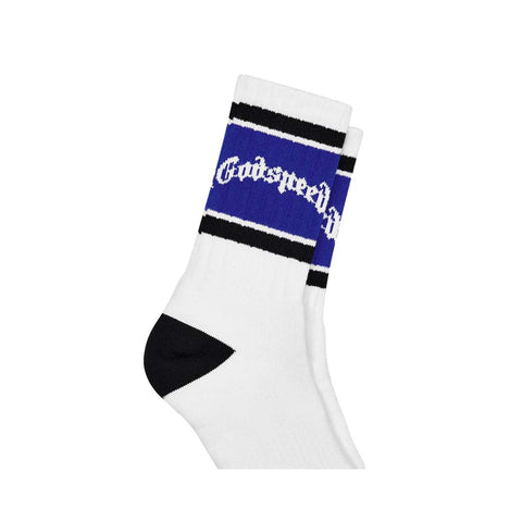Godspeed OG Striped Socks White Blue