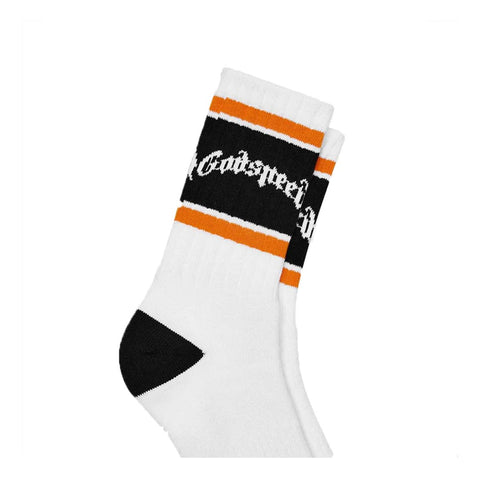 Godspeed OG Striped Socks White Orange