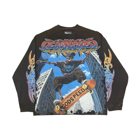 Godspeed Ollie Long Sleeve Tee Black Wash