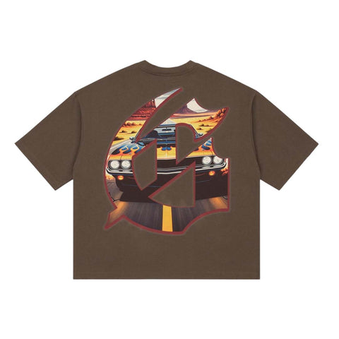 Godspeed On The Run II Tee Brown