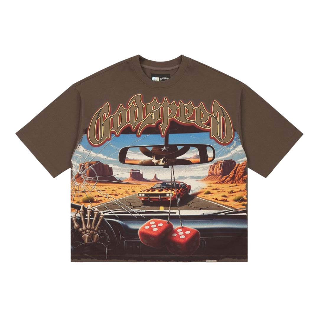 Godspeed On The Run II Tee Brown