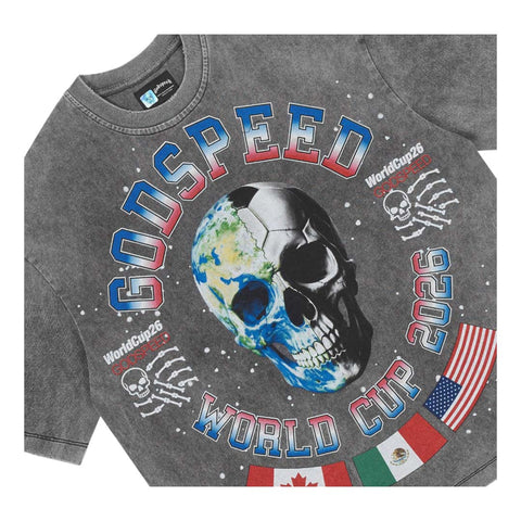 Godspeed Planet Futbol Tee Grey