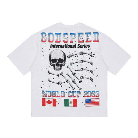 Godspeed Planet Futbol Tee White