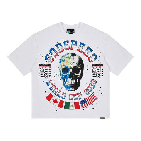 Godspeed Planet Futbol Tee White