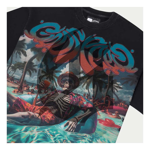 Godspeed Pool Party Tee Black Wash