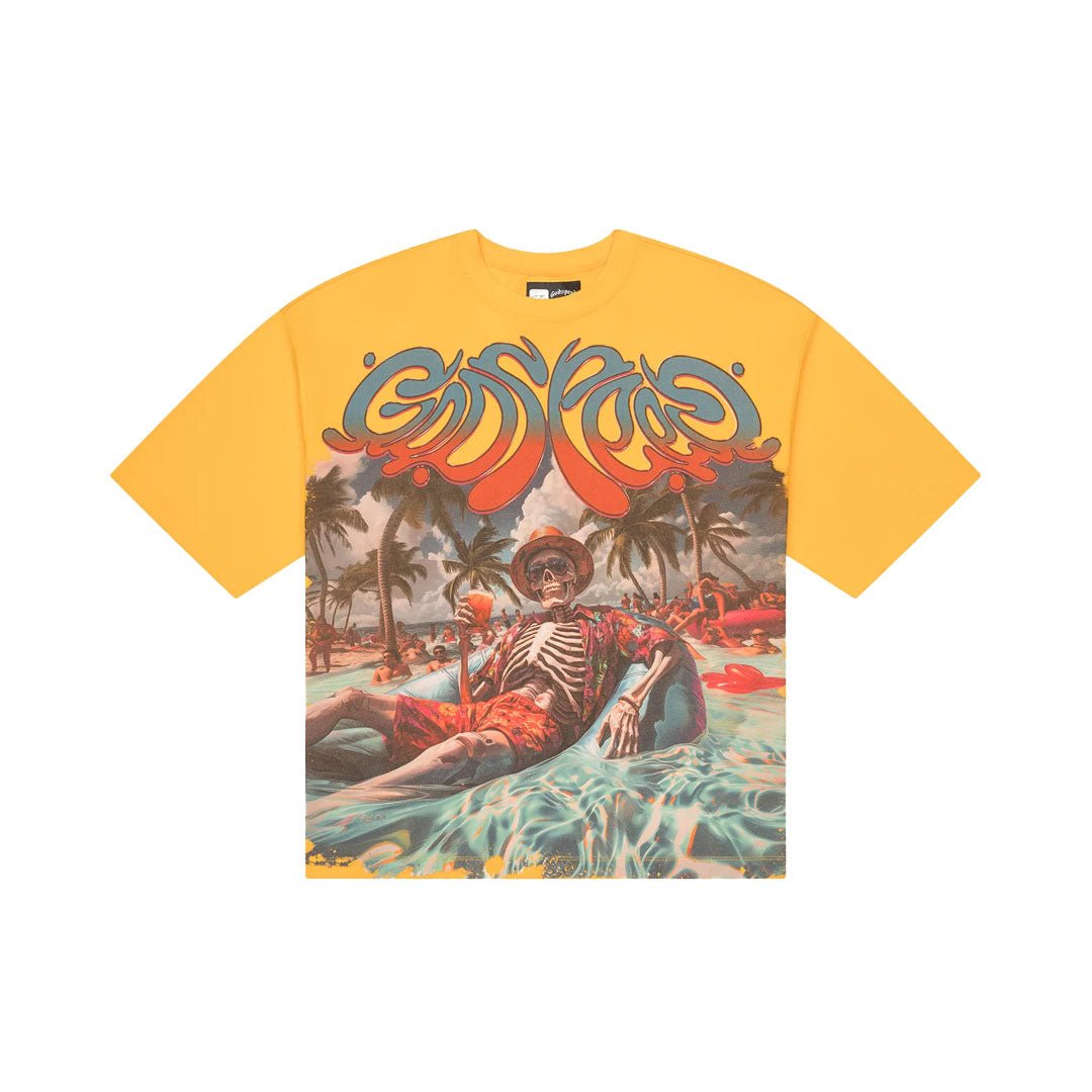 Godspeed Pool Party Yellow Wash Tee