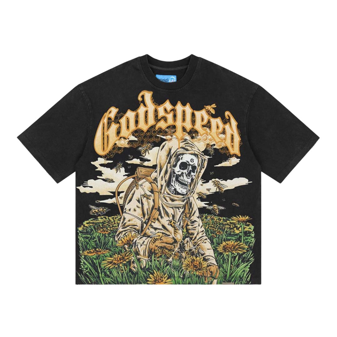 Godspeed Save The Bees II Black Tee