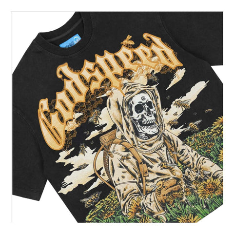 Godspeed Save The Bees II Black Tee