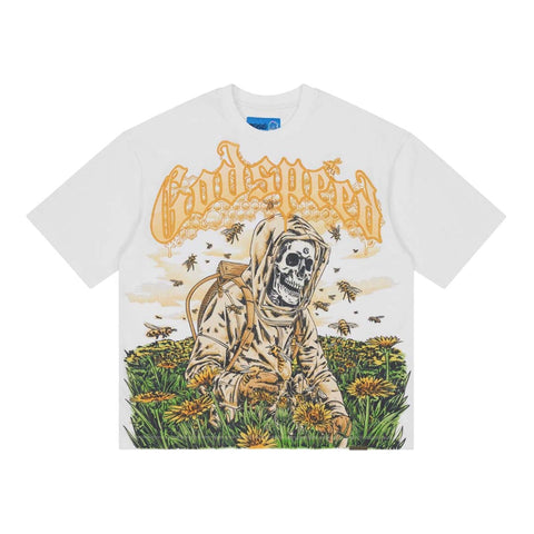 Godspeed Save The Bees II White Tee