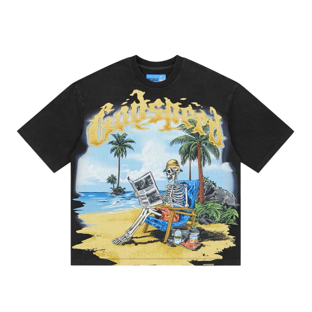 Godspeed Skeleton Beach II Black Tee