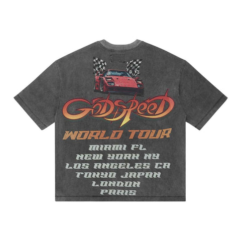 Godspeed South Beach Drive Miami Superrun Grey Wash Tee