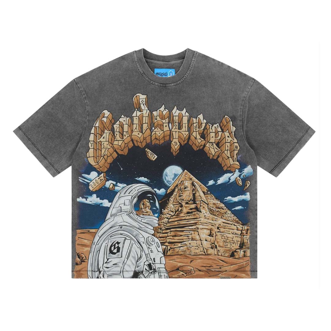 Godspeed Sphinx Guardian Grey Wash Tee