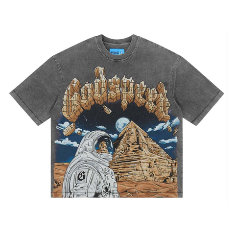 Godspeed Sphinx Guardian Grey Wash Tee