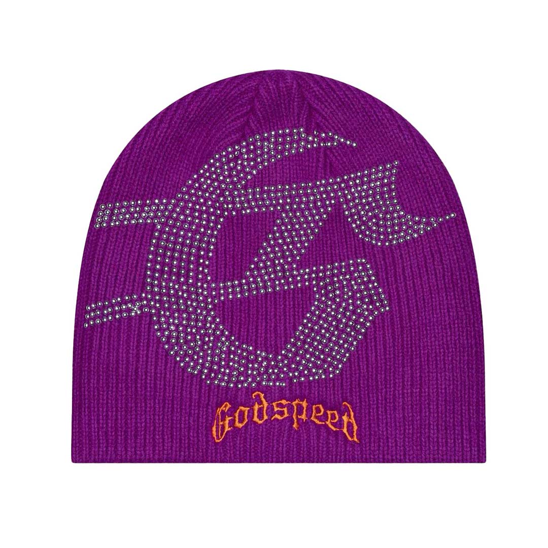 Godspeed Studded Beanie Purple