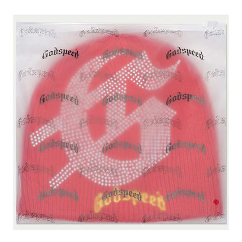 Godspeed Studded Beanie Red Yellow