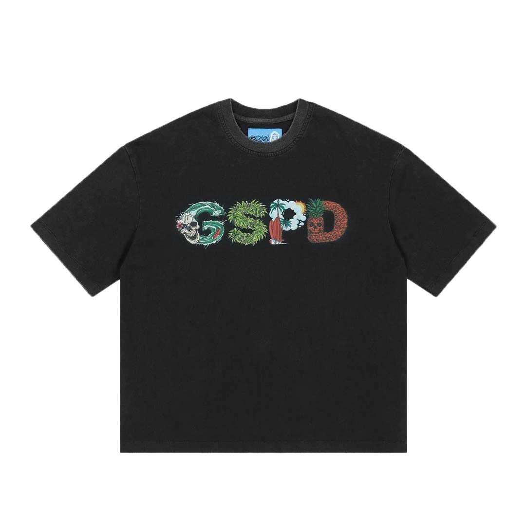 Godspeed Surfs Up Tee Black
