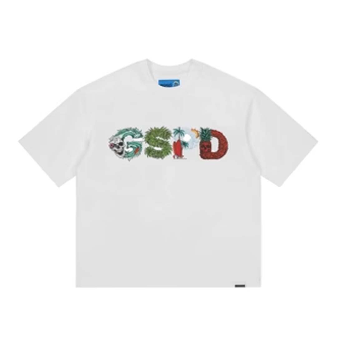 Godspeed Surfs Up Tee White