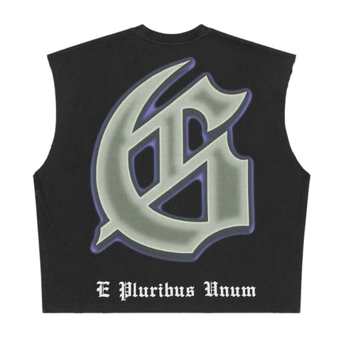 Godspeed The Landing Sleeveless Black Tee