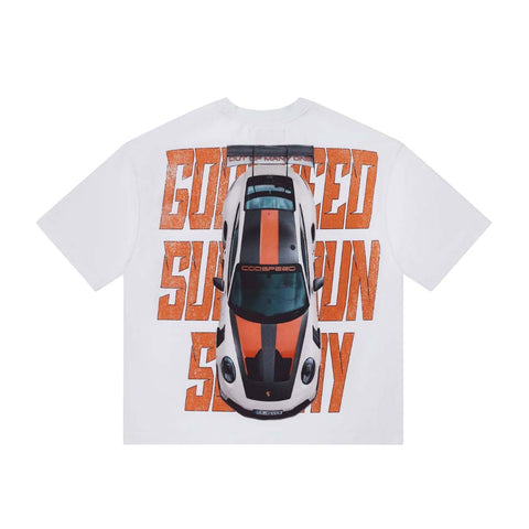 Godspeed Track Mode Miami Superrun White Tee