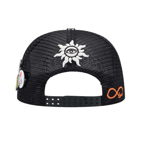 Godspeed Trucker Hat Black Blue Orange