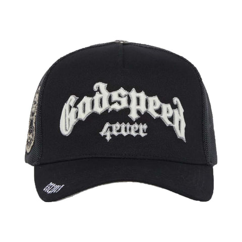 Godspeed Trucker Hat Black White