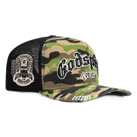 Godspeed Trucker Hat Camo Black