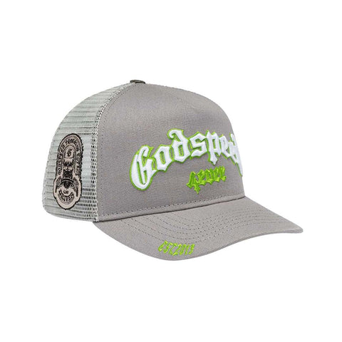 Godspeed Trucker Hat Grey Lime