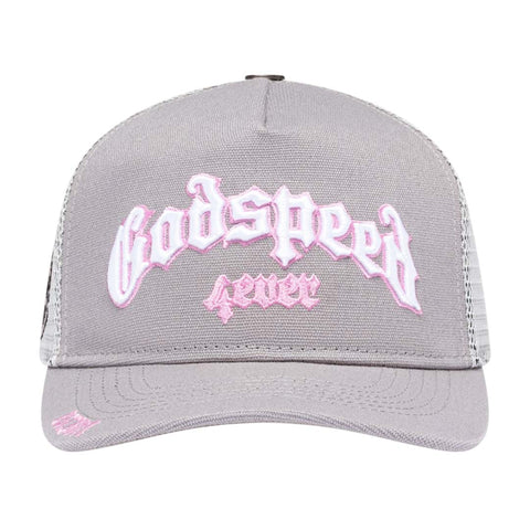 Godspeed Trucker Hat Grey Pink