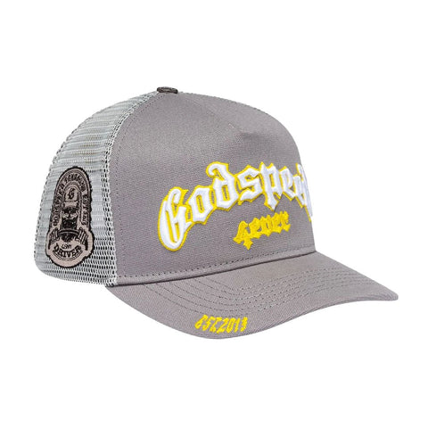 Godspeed Trucker Hat Grey Yellow