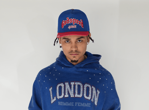 Godspeed Trucker Hat Red Blue