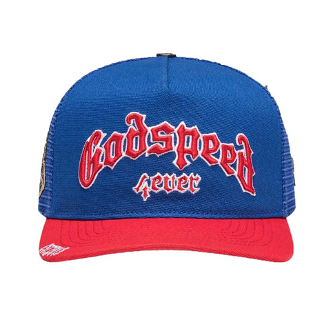 Godspeed Trucker Hat Red Blue