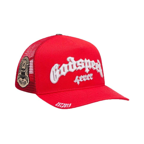 Godspeed Trucker Hat Red White