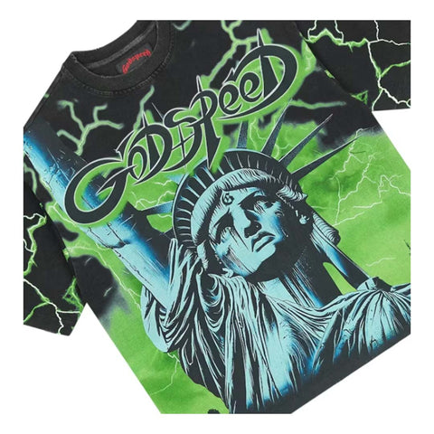 Godspeed Voltage Black Lime Tee