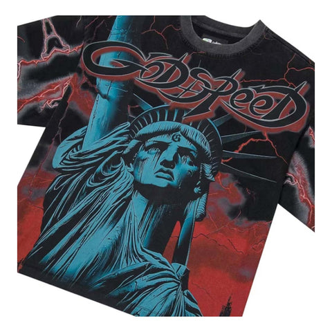 Godspeed Voltage Black Red Tee