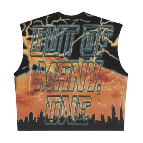 Godspeed Voltage Sleeveless Black Orange Tee